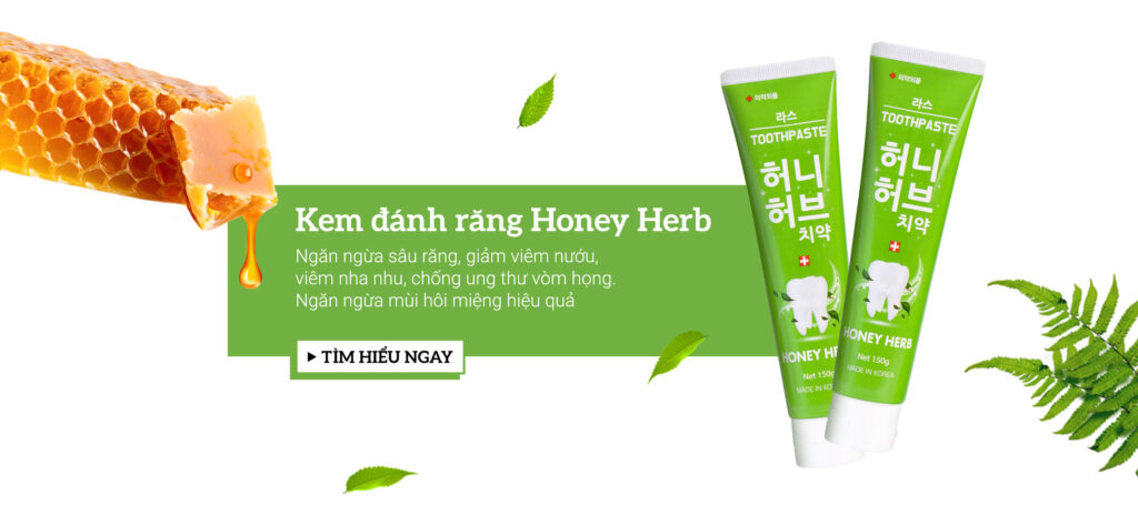 Kem đánh răng bảo vệ nướu Honey Herb Hàn Quốc 