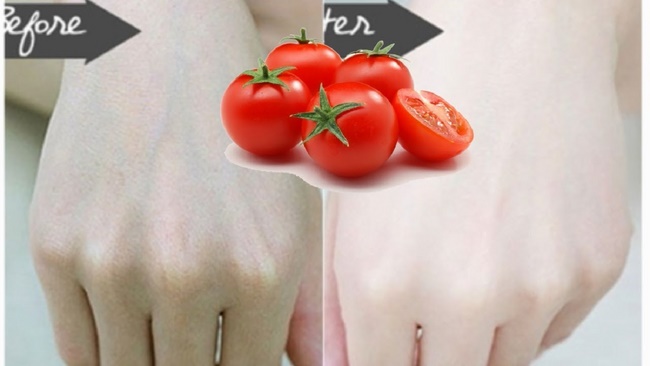 Dưỡng ẩm da tay nhờ cà chua 